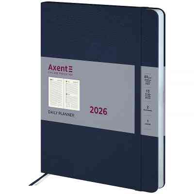Тижневик Axent датований 2026 Grand Strong, 195х255, синій (8830-26-02-A) Вінниця