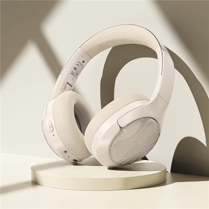 Бездротові навушники ACEFAST H5 active noise cancelling wireless headset Milky White Одеса - фото 3