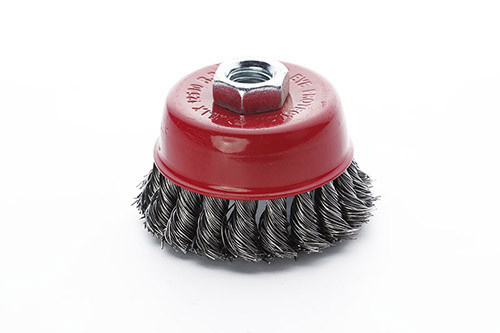 Щётка чаша стальные витки 75мм (УШМ) APRO Ровно - изображение 1