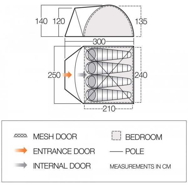 Палатка Vango Tay 400 Treetops Киев - изображение 4