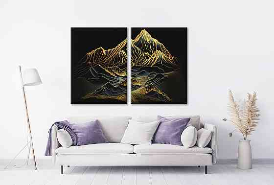 Модульная картина в гостиную / спальню   Гори  TLV-2_130 120х170  см Киев