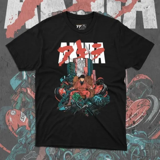 Футболка чоловіча з  принтом Акіра Канеда Розмір 48 Anime0941 Дніпро