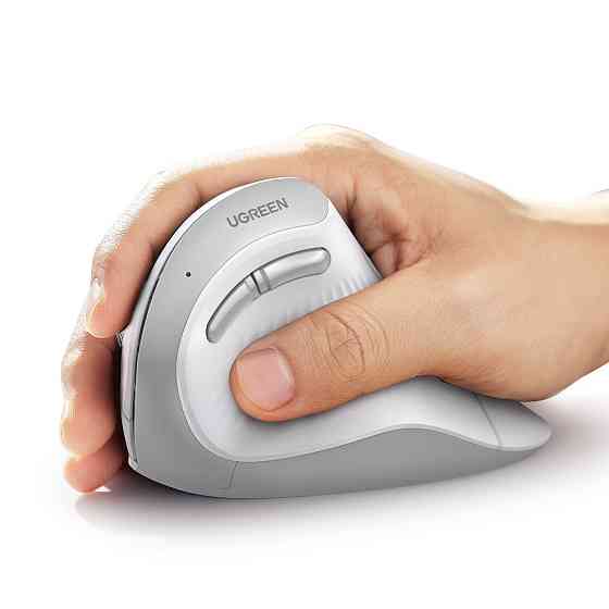 Маніпулятор миша бездротова UGREEN MU008 Multi-mode Vertical Mouse White Одеса