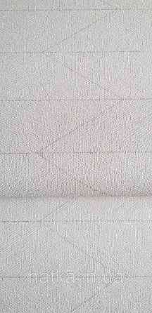 Шпалери вінілові на флізеліні Rasch Golden Hour метрові смуги фігури сірі фон під мішковину Київ