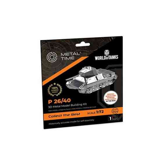 Колекційна модель-конструктор Metal Time World of Tanks танк P 26/40 (MT062) Харків