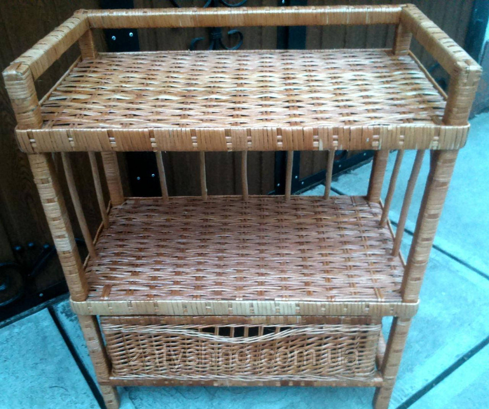 Этажерка плетеная из лозы Киев - изображение 8