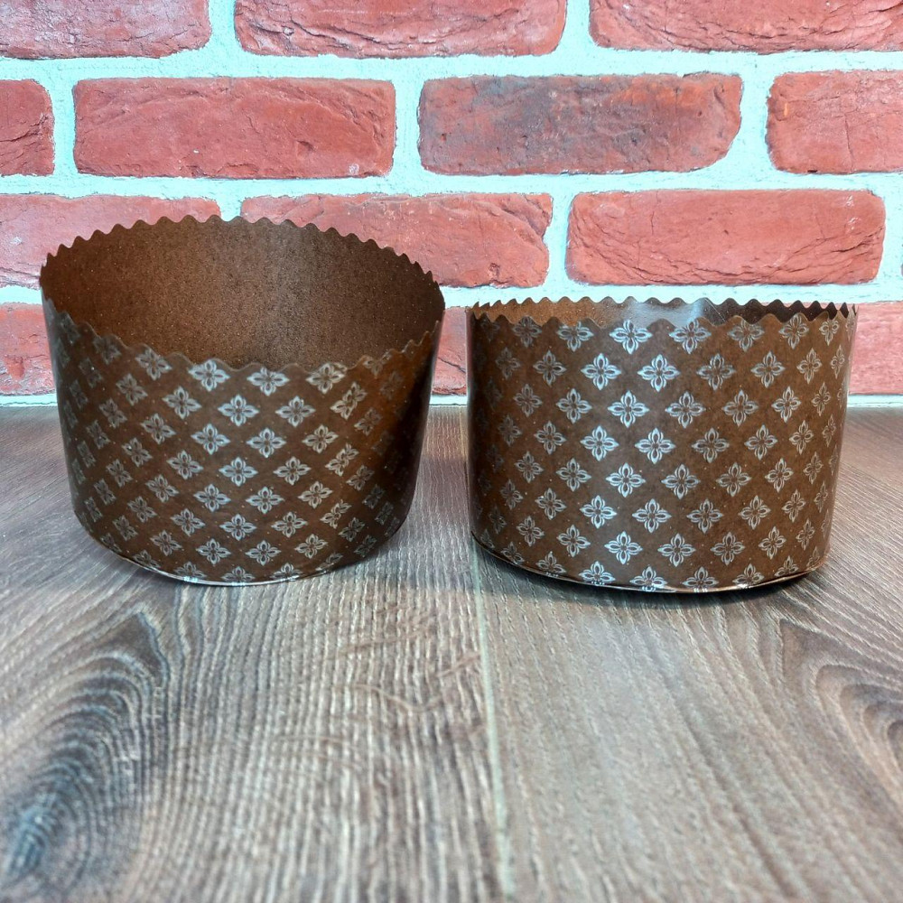 Форма для пасок 300–350 г d110×h85 «Італійські» — паперові форми для випікання, 50 шт Харків - фото 3