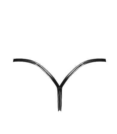 Трусики Noir Handmade P014 Dominae PVC panty with silver clasp XL Sex Aura Київ
