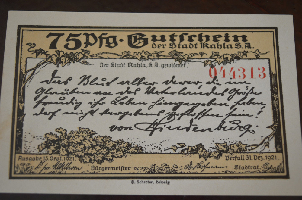 Германия. Нотгельд. 75Pf ( 7 ) Полтава - изображение 1