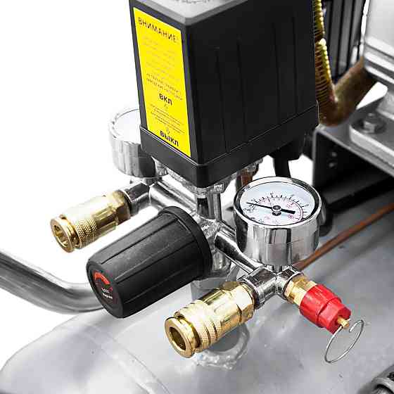 Sigma Компрессор двухцилиндровый ременной (V) 2.5кВт 396л/мин 10бар 100л (2 крана) SIGMA (70441 Коломия