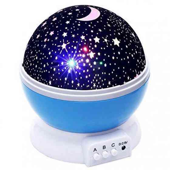 Нічник зоряне небо Star Master NEW BIG USB-кабель або 4 батарейки ААА, Створює проекції, що рухаютьс Київ