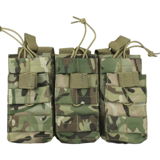 Тактический тройной подсумок для магазинов DUO Kombat Tactical M16/M4/AK Мультикам Винница