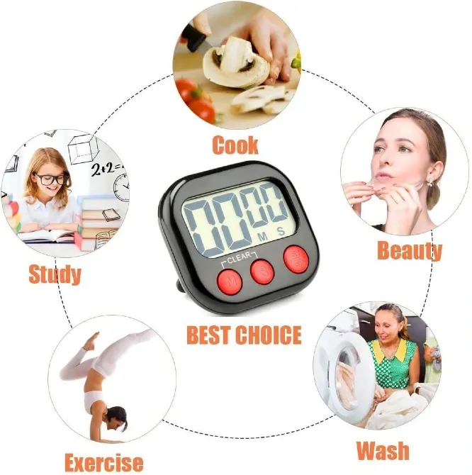 Таймер, секундомер для кухні, навчання, спорту, тренувань, йоги, медитації, фітнесу, бігу, ігор, салону краси Харків - фото 5