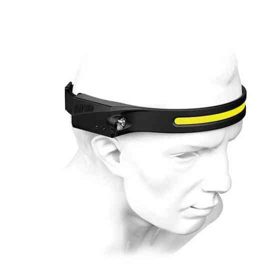 Ліхтар налобний для бігу акумуляторний 1200мАч LED XPG+COB AC Prof TC-82134 Київ