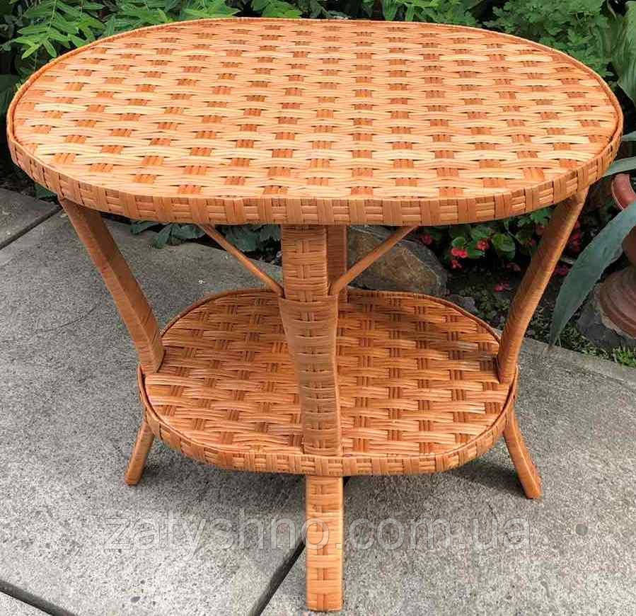 Овальний плетений стіл із лози Київ - фото 3