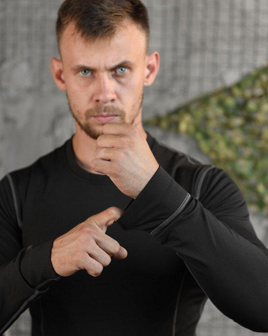 Термобілизна чорна чоловіча анатомічний крій плоскі шви Vaude Одеса - фото 6