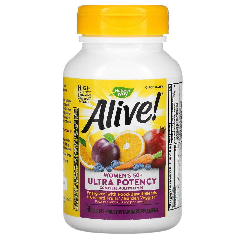 Мультивитамины для женщин 50+ (Alive! Women's multi-vitamin) 60 таблеток Київ - фото 2