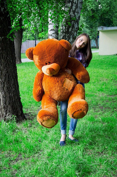 М'яка  іграшка подарунок на 8 березня плюшевий ведмедик Потап 150 см Коричневий Тернопіль - фото 1