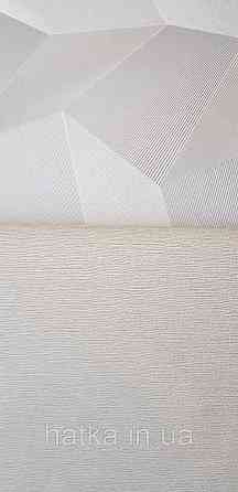 Шпалери метрові вінілові на флізеліні Sintra Vila однотонні тонка смужка під тканину сірі 534748 Київ