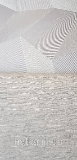 Шпалери метрові вінілові на флізеліні Sintra Vila однотонні тонка смужка під тканину сірі 534748 Київ - фото 3