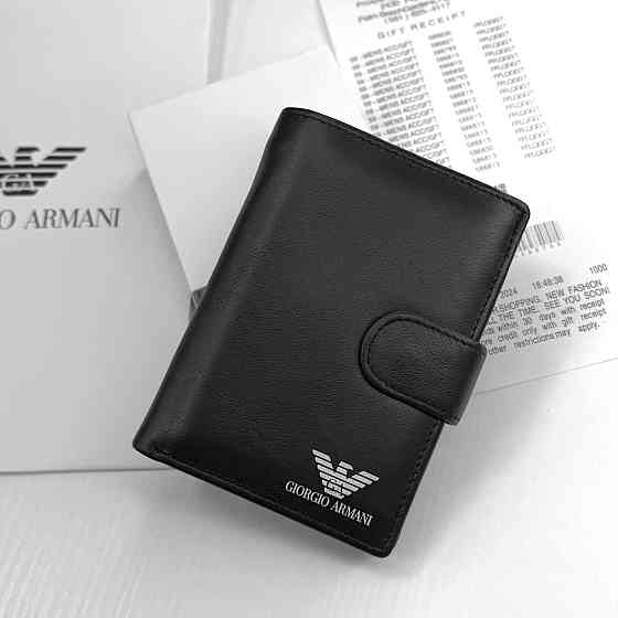 Мужской брендовый кошелек на застежке Armani (3029) Киев