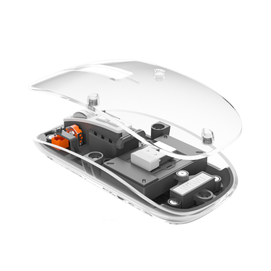 Маніпулятор миша бездротова WIWU Crystal Magnetic Wirless Mouse WM105 (Dual-bluetooth +2.4G three-mode) Grey Одеса