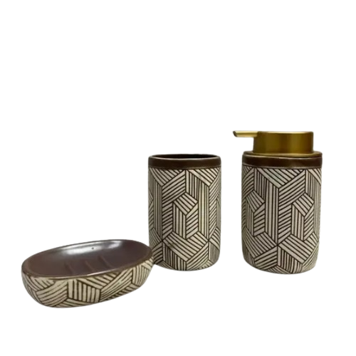 Набір для ванної кімнати 3в1 (мильниця, стакан, диспенсер) Two 899-2 S&T Житомир - изображение 1