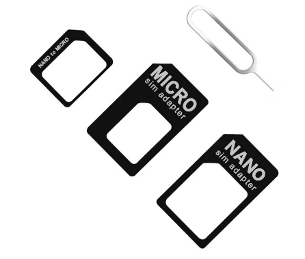 Набір адаптерів Nano Micro Sim 3в1 перехідник для iPhone 4 5 + скрепка Київ