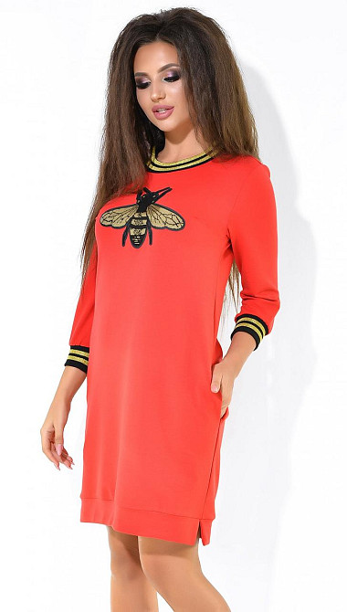 Свободное платье с аппликацией (42) Киев - изображение 1