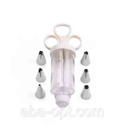 Шприц кондитерський з 6 насадками.Немо ( шт ) Одеса