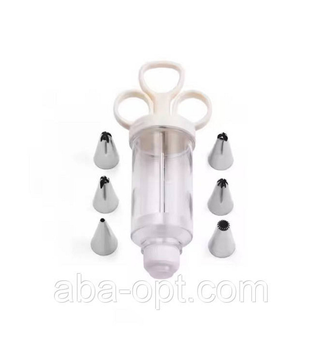 Шприц кондитерський з 6 насадками.Немо ( шт ) Одеса - фото 1