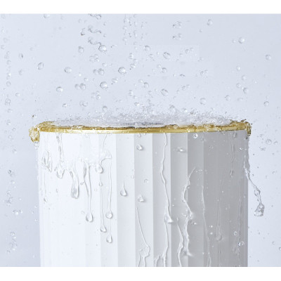 Контейнер для мусора JAH Nordic Сенсорный Белый с золотым 9 л (20259) Винница - изображение 3