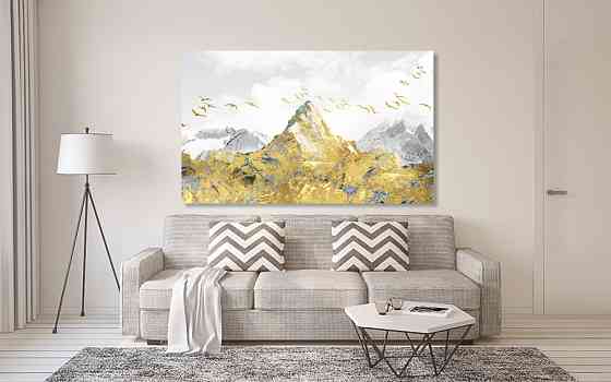 Картина полотно у вітальню / спальню     Золота гора       MLP_249 ( 60х30см ) 80x120 см Київ