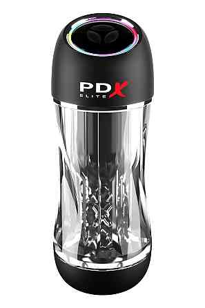 Мастурбатор Pipedream PDX Elit Viewtube Pro Clear с вибрацией и вакуумом, 23 см Sex Aura Киев
