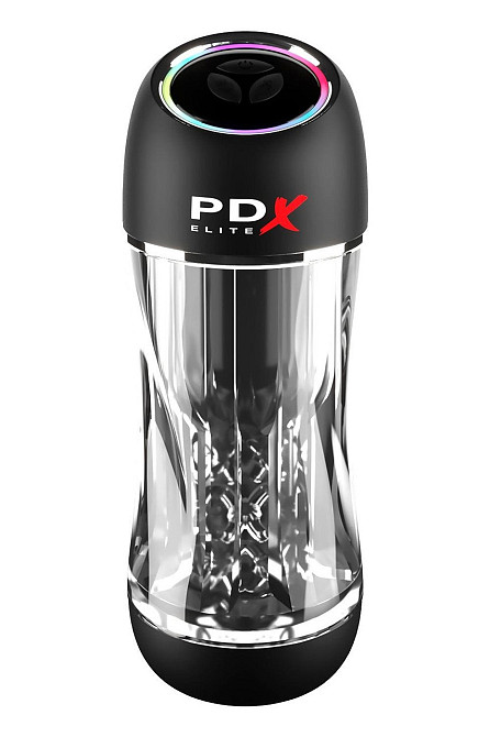 Мастурбатор Pipedream PDX Elit Viewtube Pro Clear с вибрацией и вакуумом, 23 см Sex Aura Киев - изображение 1