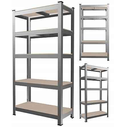 Стелаж металевий 180x90x30  5 полиць (сірий) Київ