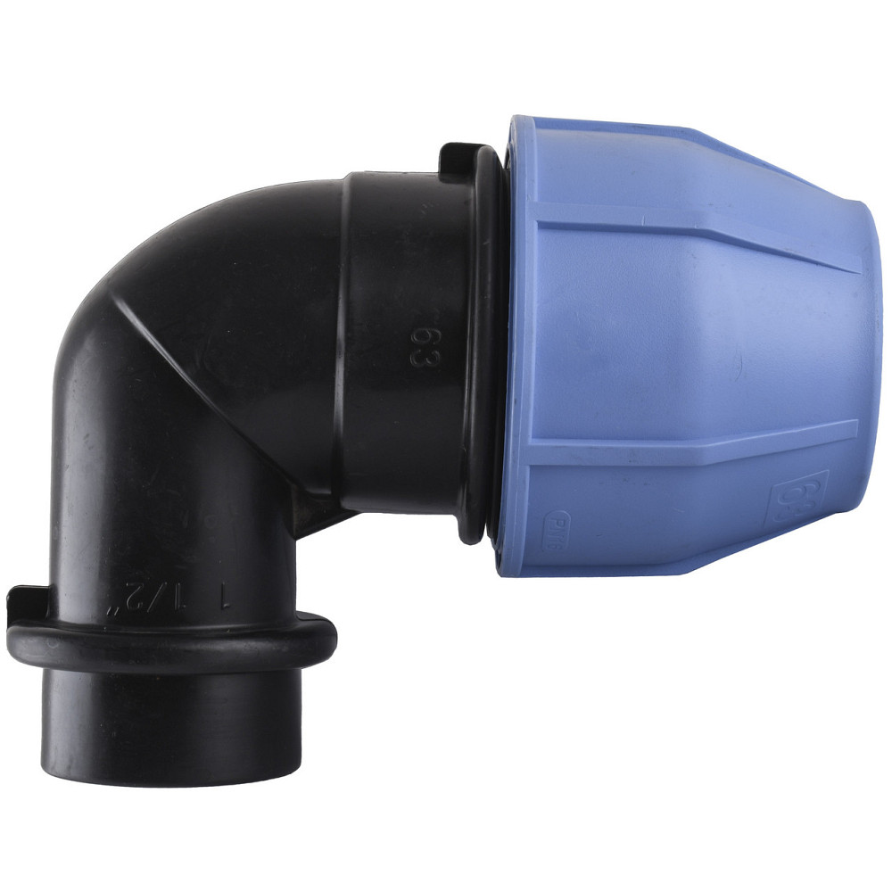 Коліно ПНД Vsplast 63*1 1/2 '' ВР 4002 (000007896) Київ - фото 1