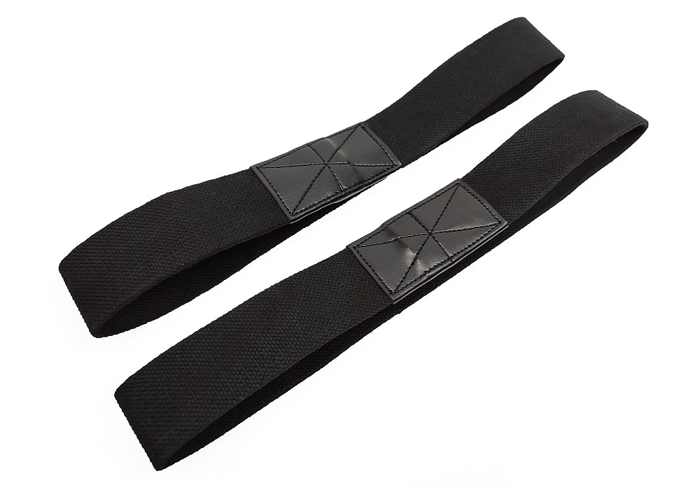 Лямки атлетичні EasyFit для турніка та поперечини чорні Коломыя - изображение 3