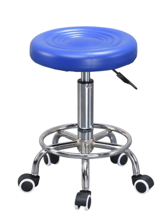 Стул косметологический без спинки на колесах с подставкой для ног, регулировка высоты Киев