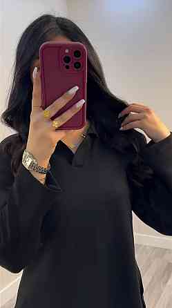 Жіночий стильний повсякденний костюм з V-вирізом двонитка Чорний, 64/66 Одеса