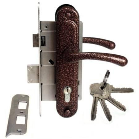 Замок врізний Мотор Січ (Ф6В) Ч/М Кумру з ручкою Харків - фото 3