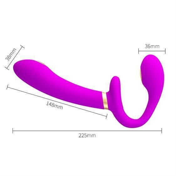 Страпон - Pretty Love Thunderbird Harnessfree Stimulator Purple Sex Aura Київ - фото 5