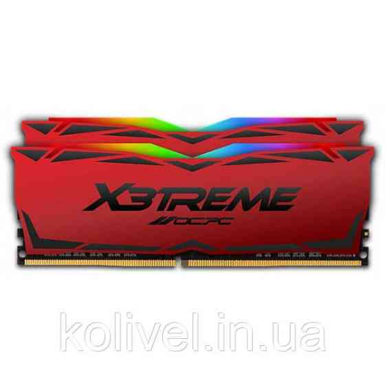 DDR4 16Gb 3600MHz (2*8Gb) OCPC X3 RGB Red, Kit (MMX3A2K16GD436C18RE) Киев
