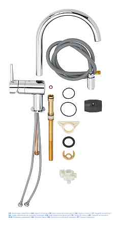 Смеситель для кухни с выдвижным изливом Grohe Minta (32918000) Киев