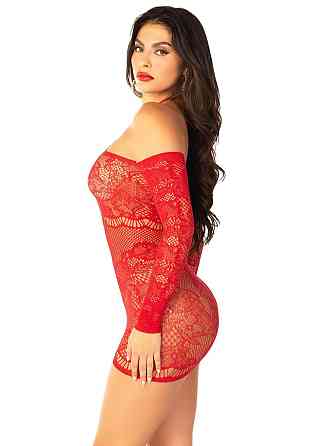 Платье Leg Avenue Seamless Off The Shoulder Mini Dress One Size, Red Sex Aura Киев
