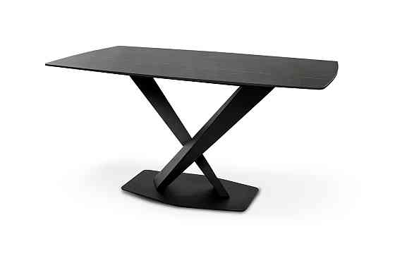 Стіл БІНГО 140*80, кераміка чорний мармур Київ