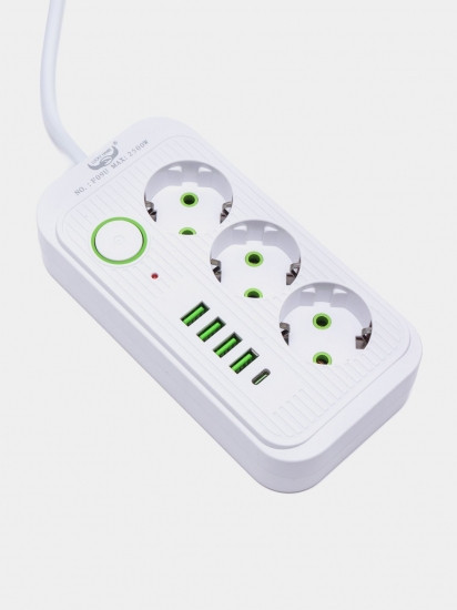 Сетевой фильтр-удлинитель 3 розетки 4USB и Type-C Port 3m Винница - изображение 2