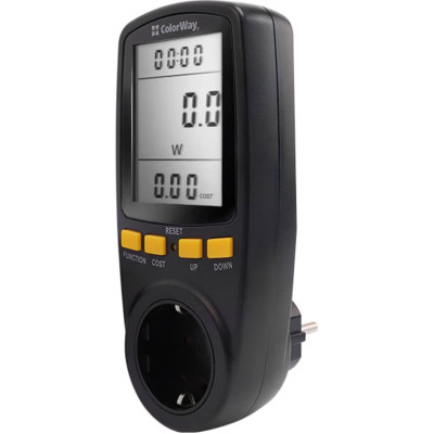 Ватметр ColorWay цифровий 16A/3680W, black (CW-VM16-02D) Вінниця - фото 8
