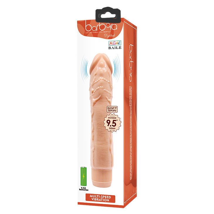 Вібратор - Barbara Dybbuk Vibrator 9,5" Flesh Sex Aura Київ - фото 3
