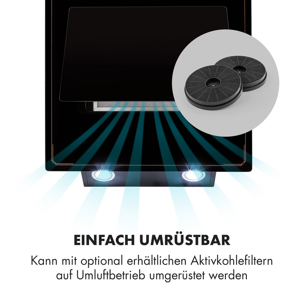 Витяжка DeLorean 60 625 м3/год сенсорна панель ретро чорний 60 см (Німеччина, читати опис) Рівне - фото 5